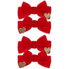 4 Pcs Hair Bows For Girls Kid Accessories Little Baby Child