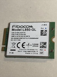 Fibocom L850-GL LTE High Speed Module CAT9 M.2 Wireless WiFi Card @CPUA - Afbeelding 1 van 2