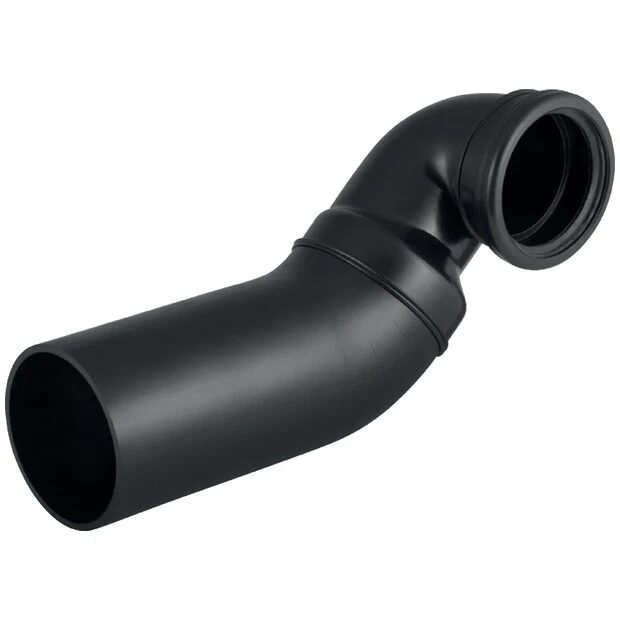 GE PE Anschlussbogen 90Gr für Wand-WC rechts gekröpft mit Erweiterung d90/90 - Bild 1 von 4