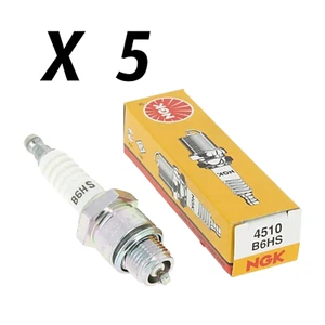 KIT 5 CANDELE NGK B6HS PIAGGIO CIAO SI 50 BRAVO BOXER GRILLO BOSS A PASSO CORTO - Imagen 1 de 6