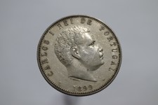 PORTUGAL 1000 REIS 1899 SILVER B13 #S3240