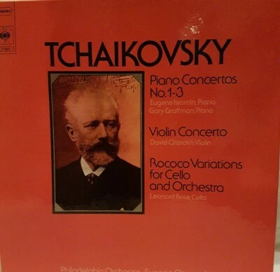 Schallplatte Tchaikovsky Piano Concertos  No.1-3, aus 1973 mit Eugene Ormandy  - Bild 1 von 4