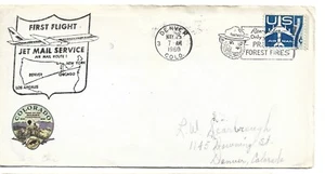 1960  FIRST FLIGHT JET MAIL SERVICE ROUTE 1 - Picture 1 of 2