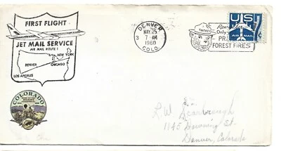 1960  FIRST FLIGHT JET MAIL SERVICE ROUTE 1 - Image 1 of 2