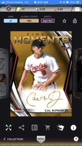Topps Bunt 2021 Cal Ripken Jr Súper Rare Finest Digital - Picture 1 of 2