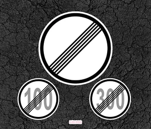 Autobahn Germany No Speed Limit - Car Sticker for windows or other surfaces - Bild 1 von 9