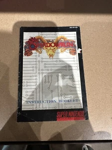 Shadowrun Instruction Booklet Manual Only Super Nintendo SNES Authentic - Picture 1 of 3