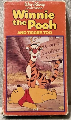 🎬 Walt Disney Winnie The Pooh and Tigger Too VHS - De colección ULTRA RARO 💎 Foto 1 de 2