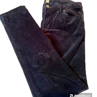 Michael Kors pants black stretch fine corduroy skinny 5 pocket Sz 6 - Image 1 of 4