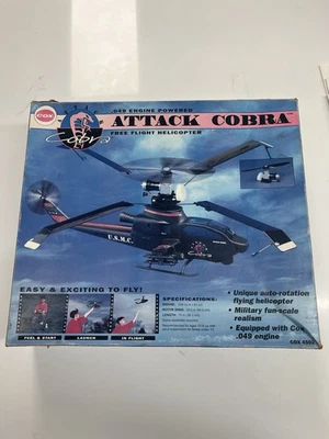 VTG Cox Cobra Attack Cobra Free Flight Helicopter: Model 4502, OPEN BOX!! - Image 1 of 4