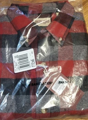 Nueva Camisa de Franela Cabeza Roja Para Hombres Grande Roja Negra Gris Hermosa a Cuadros  Foto 1 de 4