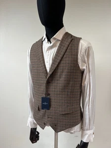 Increíble chaleco Hackett Gun Club a cuadros tweed solapa pico nuevo con etiquetas precio de venta sugerido por el fabricante 225 GBP - Imagen 1 de 11