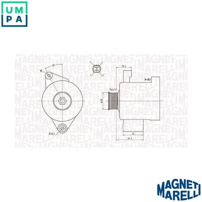 ALTERNATOR 063731796010 FOR TOYOTA HILUX/VIGO/VII/Pickup DYNA/Platform/Chassis - Image 1 of 4