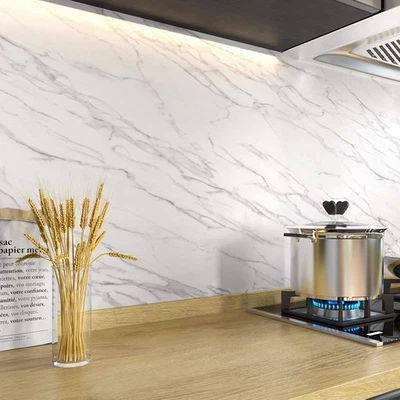 Calcomanías de pared efecto mármol de 20 piezas, autoadhesivas, perfectas para hogar u oficina Foto 1 de 4