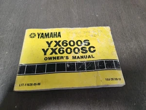 OEM Yamaha Factory Owner's Manual 1986 YX600S YX600SC LIT-11626-05-06 - Picture 1 of 8