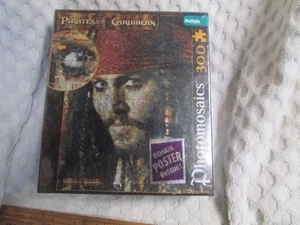 Disney Pirates Of The Caribbean Photomosaics 300 Pcs Puzzle Jack Sparrow New - Picture 1 of 2