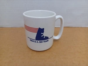 Casa Maxwell 1984 vintage EE. UU. Taza de café Ski Team roja blanca azul hecha en EE. UU. - Imagen 1 de 10