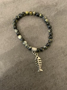 Beaded Bracelet With Fish - Picture 1 of 1