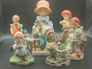 Bundle of Vintage Bisque Figurines 7pcs Job Lot House Clearance As Seen - Picture 1 of 8