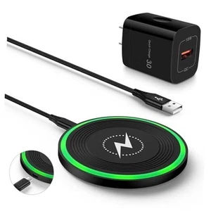 Wireless Charger Fast Charging Pad for Moto Razr/Edge 2024,Moto G Pure Black - Picture 1 of 8