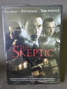THE SKEPTIC New Sealed DVD Tim Daly Tom Arnold Zoe Saldana Cut UPC Barcode - Picture 1 of 2