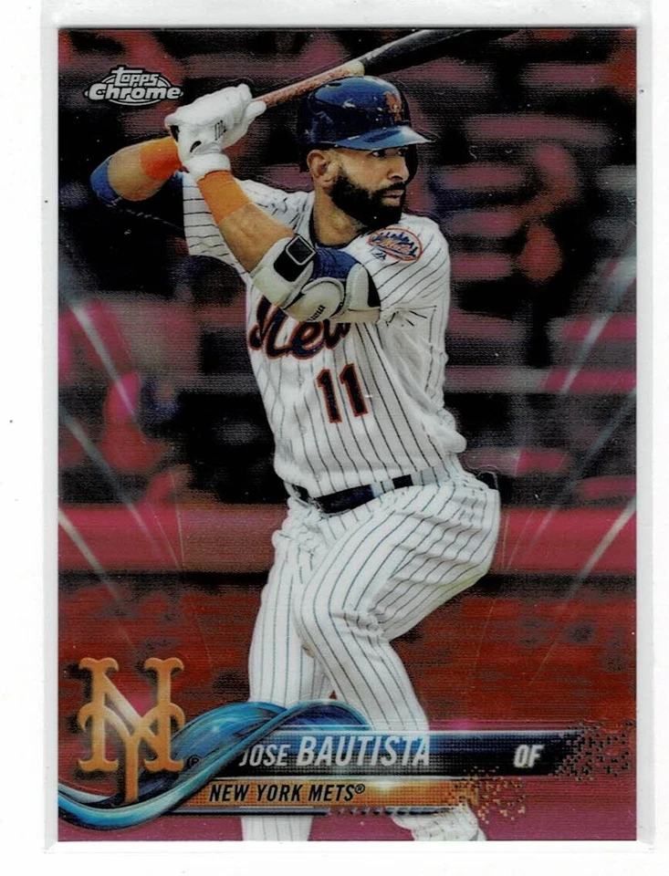 2018 TOPPS CHROME UPDATE PINK REFRACTOR JOSE BAUTISTA - Image 1 of 1