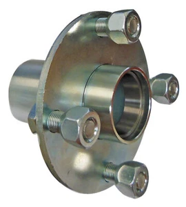 4 x 4 Steel Wheel Hub Tapered Roller Bearing / 4" Bolt Circle 5/8" or 3/4" Float - Picture 1 of 2