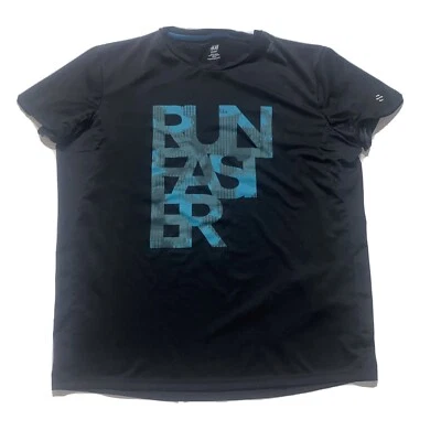 H&M Sport Run Quick Camisa para Correr Negra Puerto de Audio Bolsillo Ventilado Talla Pequeña Foto 1 de 4