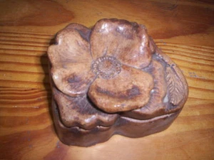 Jewelry box/Gift box/Handmade Vintage Mother's day Ceramicflower jewelry box  - Picture 1 of 4