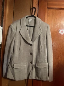 Armani Emporium Wool Blend Jacket Gray Career - Picture 1 of 7