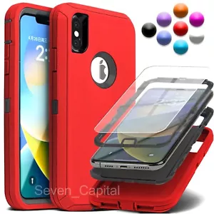 For Apple iPhone X XR XS Max 10 Shockproof Protective Rugged Hard Cover Case - Picture 1 of 14