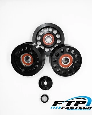 E55 Mercedes AMG  Belt Idler Pulley Set 1132020419 M113K CLS55 E55 SL55 Pulleys - Image 1 of 4