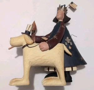 Williraye Studio Folk Art ~ Liberty Belle & Sam the Dog ~ WW7900 Coyne's & Co - Bild 1 von 7