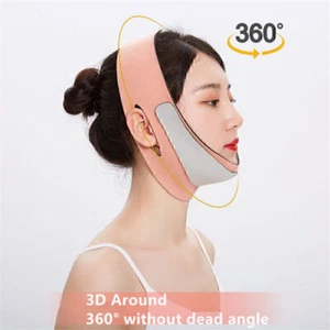 Face Lifting Slimming Belt Facial Cheek V Shape Lift Up Thin Mask Strap Bandage - Picture 1 of 7