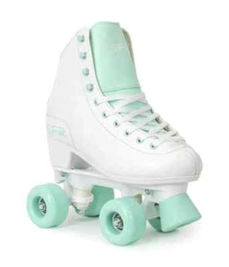 SFR Figure Quad Roller Skates Girl's Women's White/Green - Picture 1 of 3