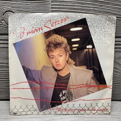 Brian Setzer "The Knife Feels Like Justice" 45 Rpm Picture Sleeve Promo 1986 - Image 1 of 4