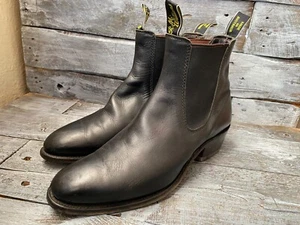 RM Williams    Chelsea  boots  black leather  cuban heel boots sz uk 8G - Picture 1 of 17
