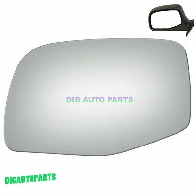 New Mirror Glass Replace For 1997 Ford F450 Super Duty Left Side Flat+Adhesive - Image 1 of 4