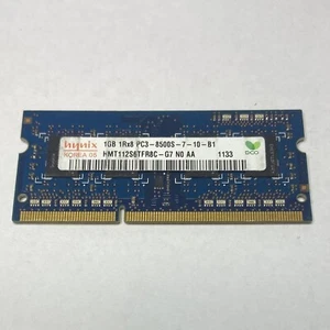 Genuine HYNIX 1GB 204-pin SODIMM PC3-8500S Laptop Ram HMT112S6TFR8C-G7 - Picture 1 of 1