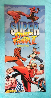 Nintendo Power - Super Streetfighter II Turbo - Poster - Rar - 57,6x27,6cm -1993 - Bild 1 von 4