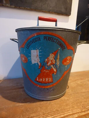 Lessiveuse ancienne en zinc   "La Fée"   années 50/60 Vintage - Photo 1/4