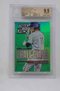 2013 Panini Prizm Perennial Green Prizms Clint Frazier 🔥Beckett 9.5 GEM MINT - Picture 1 of 6