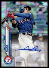 Shin-Soo Choo 2020 Topps Chrome Autograph F53 Auto #USA-SC Texas Rangers