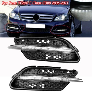 2x LED Daytime Running Light DRL Fog lamp For 08-11 Mercedes Benz W204 Sport - Picture 1 of 10
