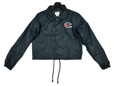 Champion 夹克女式 S 码黑色短风衣户外标志 — 第 1/4 张图片