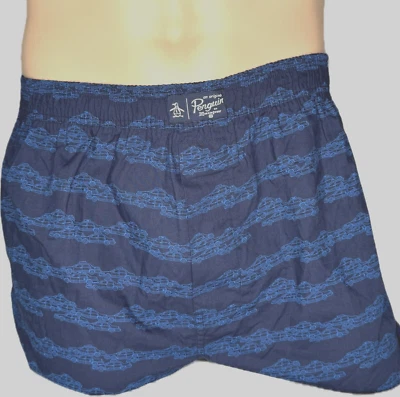 Ropa interior boxer tejida suelta 100 % algodón original Penguin para hombre talla M sin etiquetas Foto 1 de 2