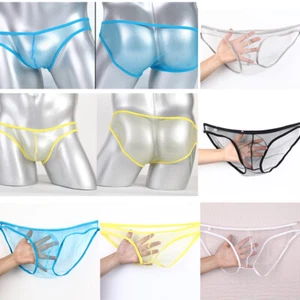 Slip uomo sexy tanga intimo trasparente lingerie mutandine.? - Foto 1 di 15
