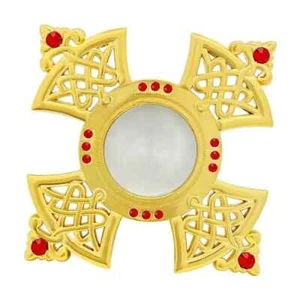 Relic Theca saint gold baroque catholic church Red Rubies - Picture 1 of 3