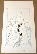 Al Jaffee Goes Bananas Production Art Mad magazine mountain climbing snow book