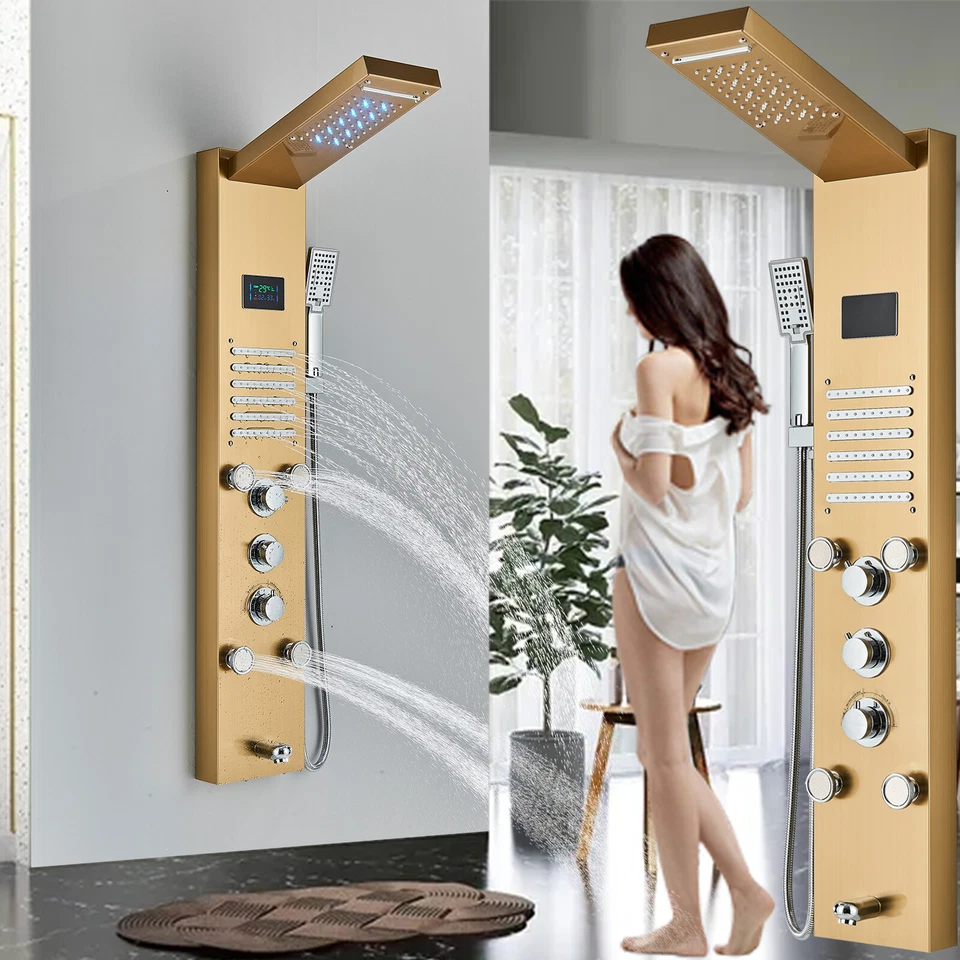 Bathroom Basin Faucet Waterfall Spout Sink Mixer Tap Brushed Nickel With Cover1